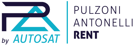Logo Pulzoni Antonelli Rent by Autosat - Blu e Bianco- 460x160