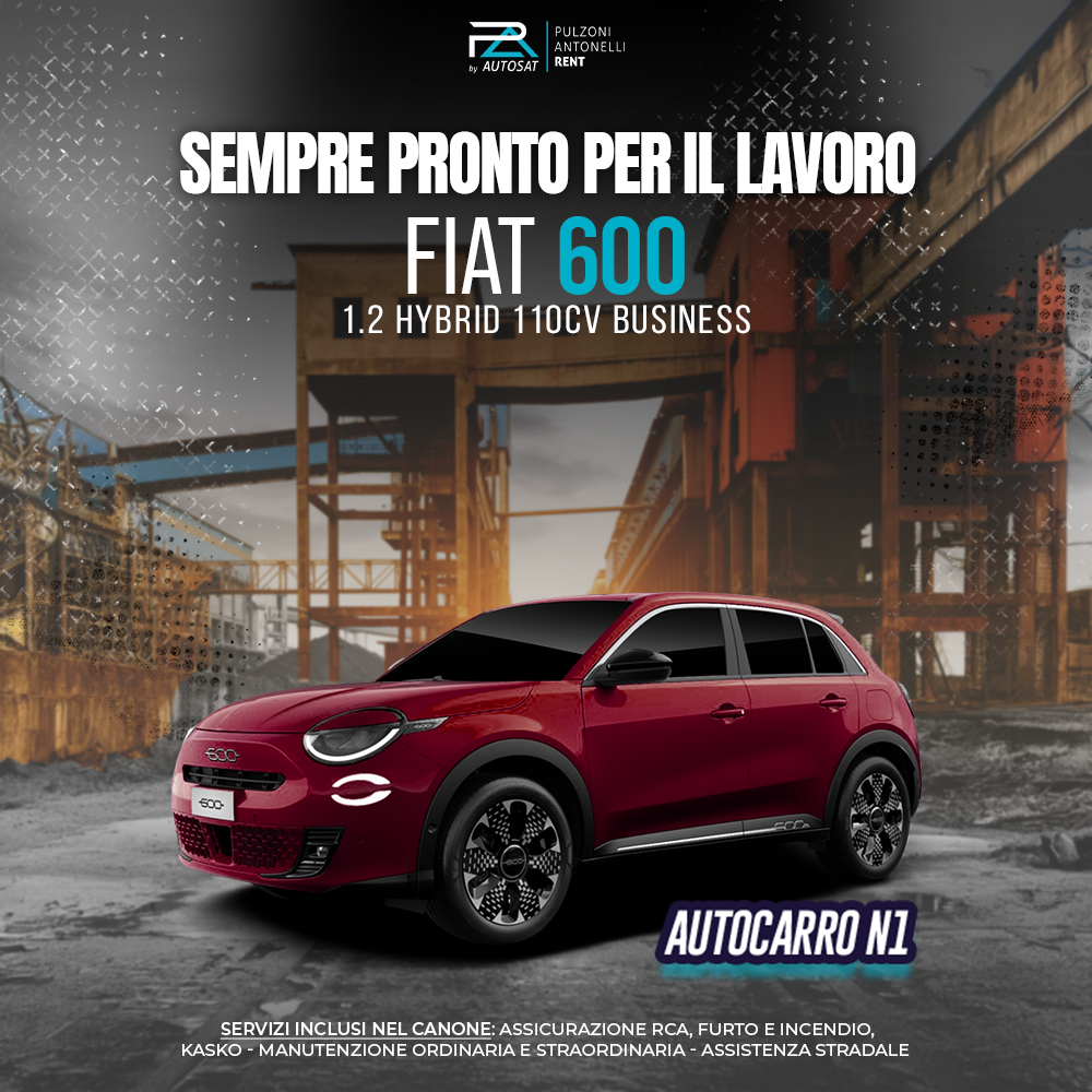 5.Fiat 600 - Noleggio Lungo Termine N1 - Pulzoni Antonelli Rent 5.Fiat 600 - Noleggio Lungo Termine N1 - Pulzoni Antonelli Rent