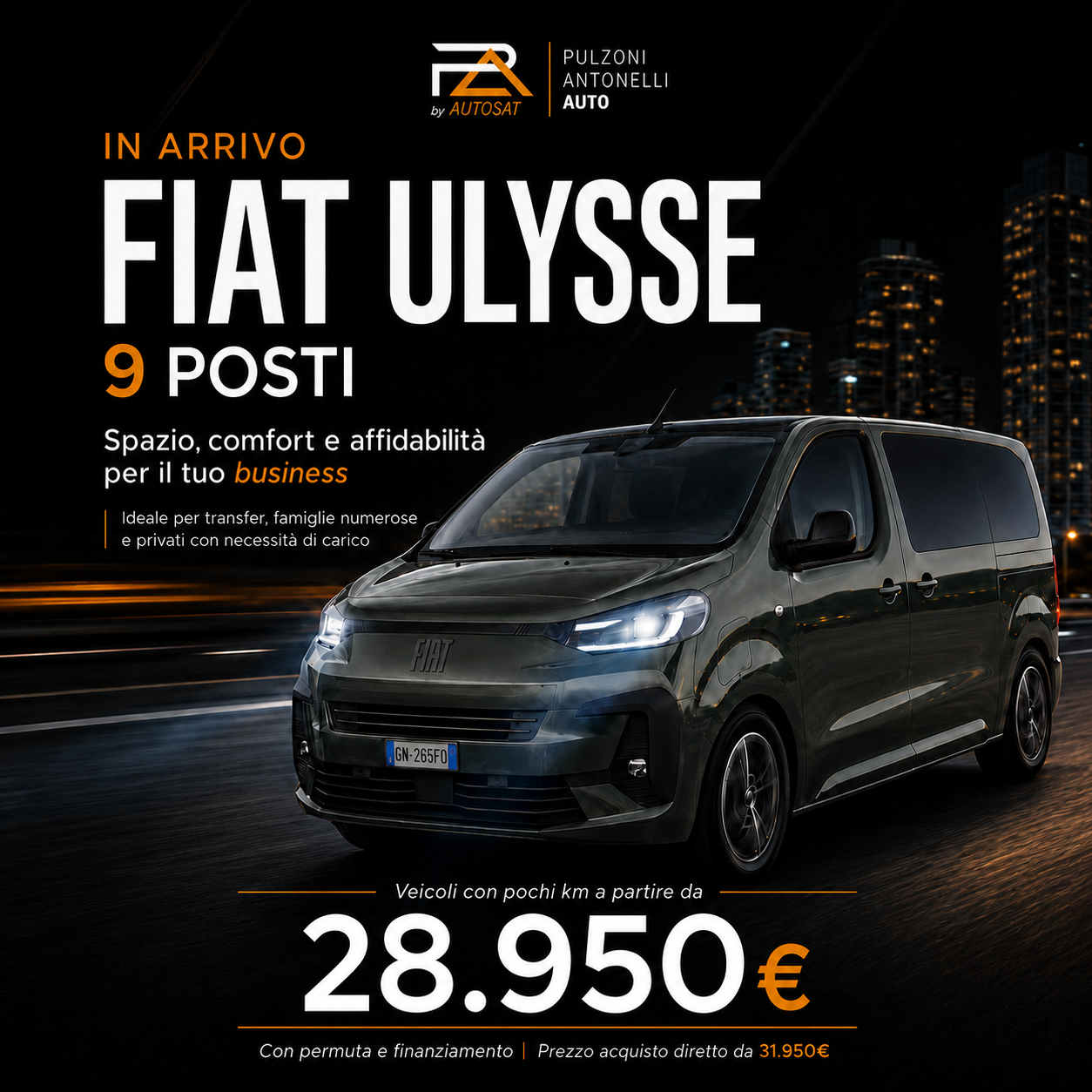 Fiat Ulysse 9 posti Pulzoni Antonelli Auto